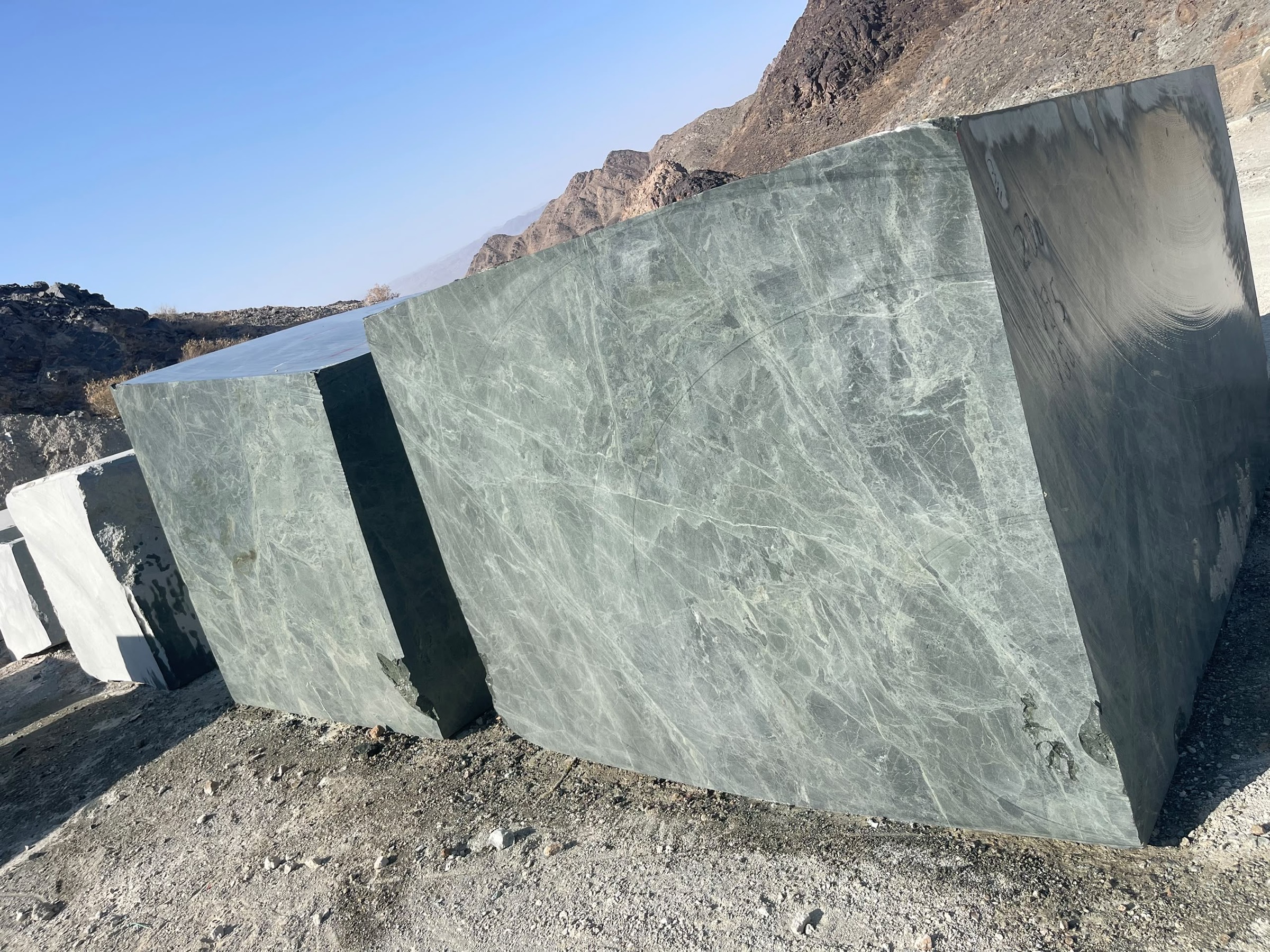 Green Forest Granite block